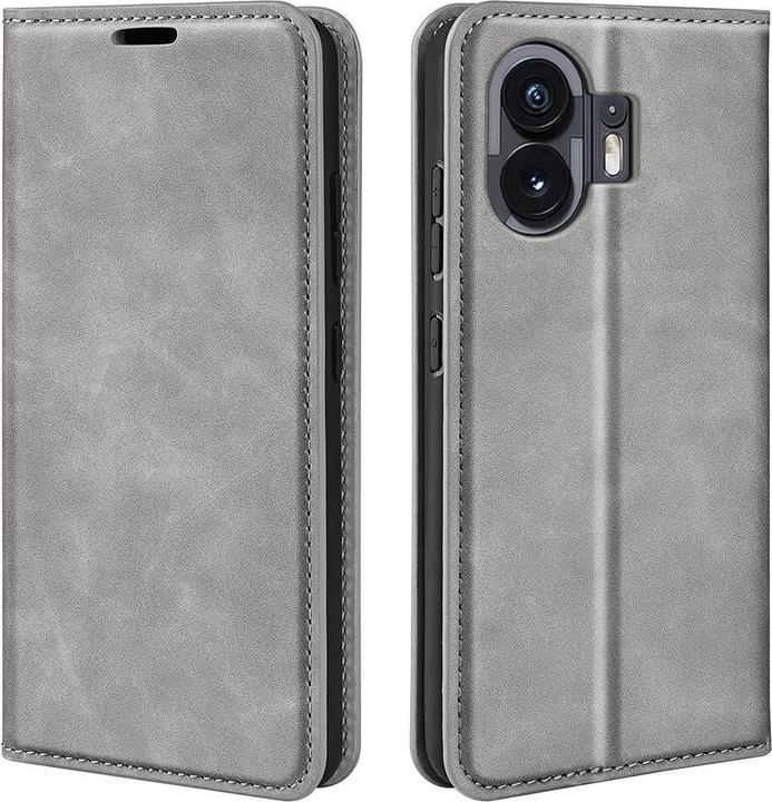 Produktbild Cover-Discount Nothing Phone (2) - Stand Flip Case Hülle grau (Nothing Phone (2))