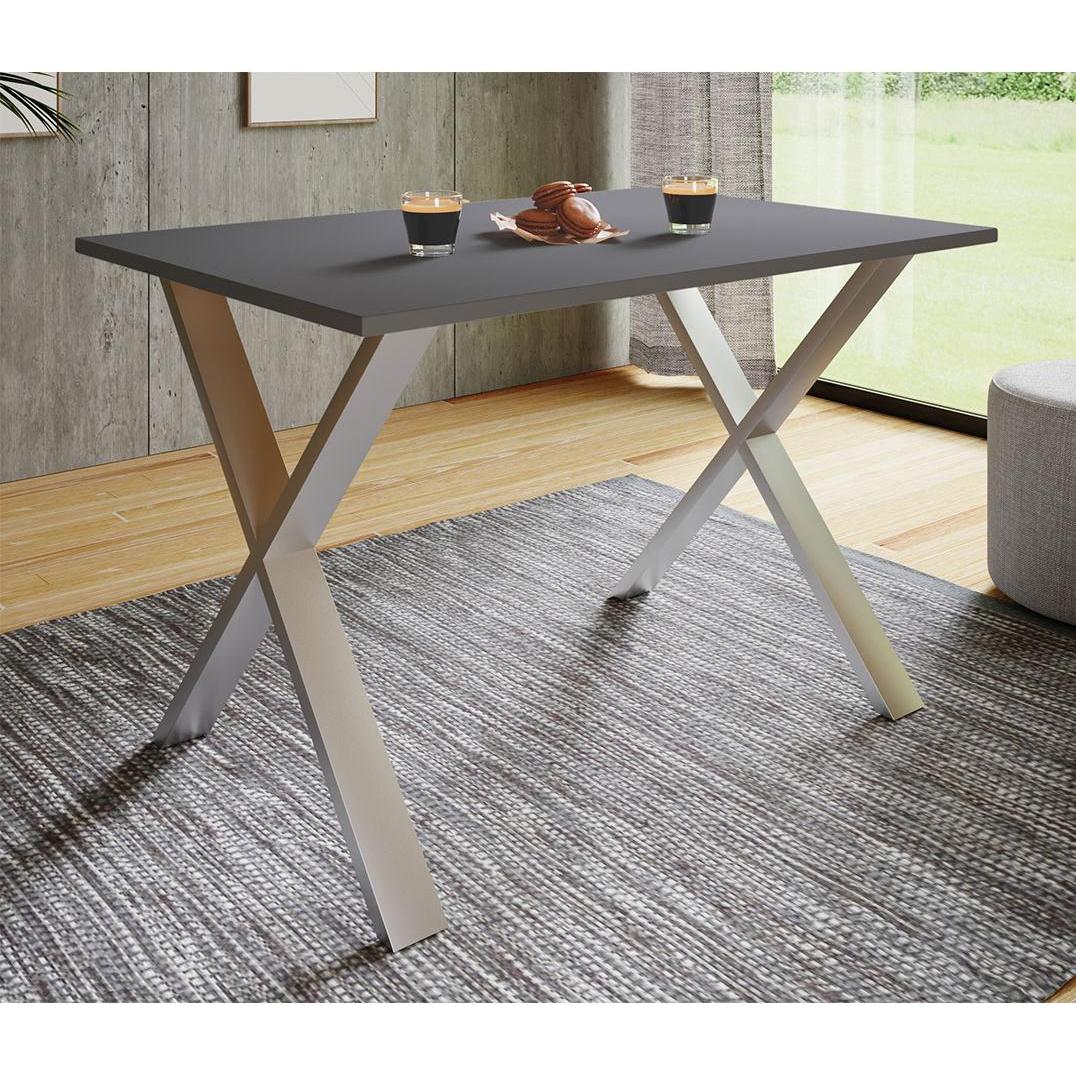 Thumbnail - Ebuy24, Esstisch, Esstisch XonaX silberfarben (110 x 50 x 76 cm)