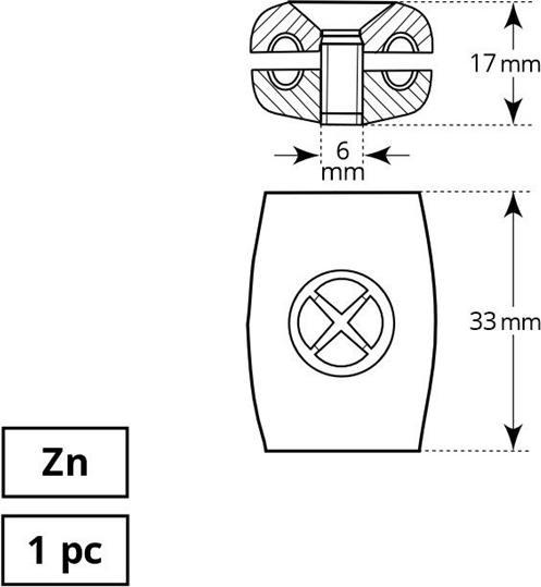 Produktbild Haushalt Plane Cable Clip 4 mm 1dd
