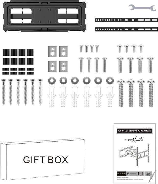 Image du produit Purelink Support TV - pivotant - Vesa 400 (Mur, 40 kg, 26" - 52")