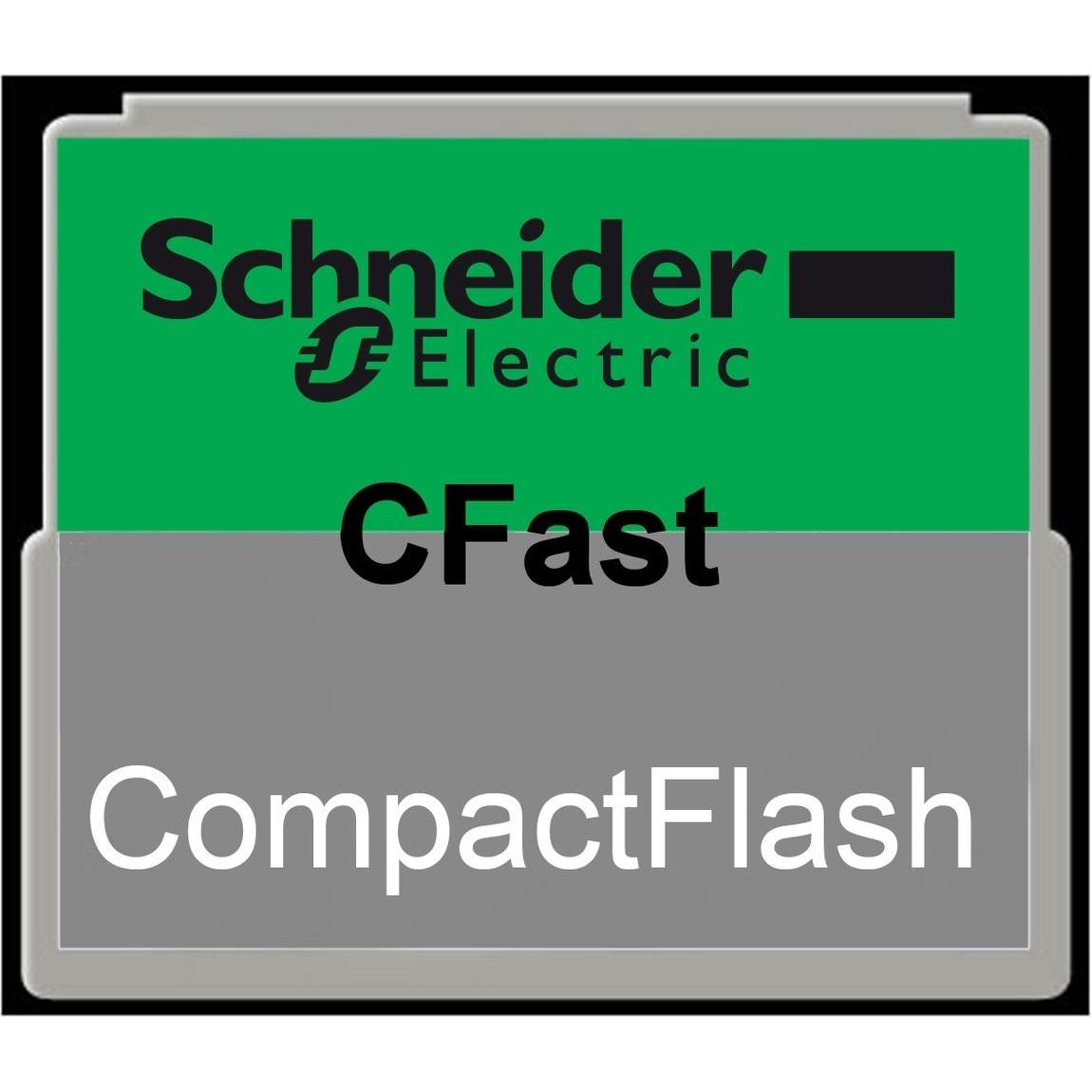 Schneider Electric Scheda di memoria Compact Flash da 512 MB per il controller LMC Pro2 con 20 punti di licenza, Scheda di memoria