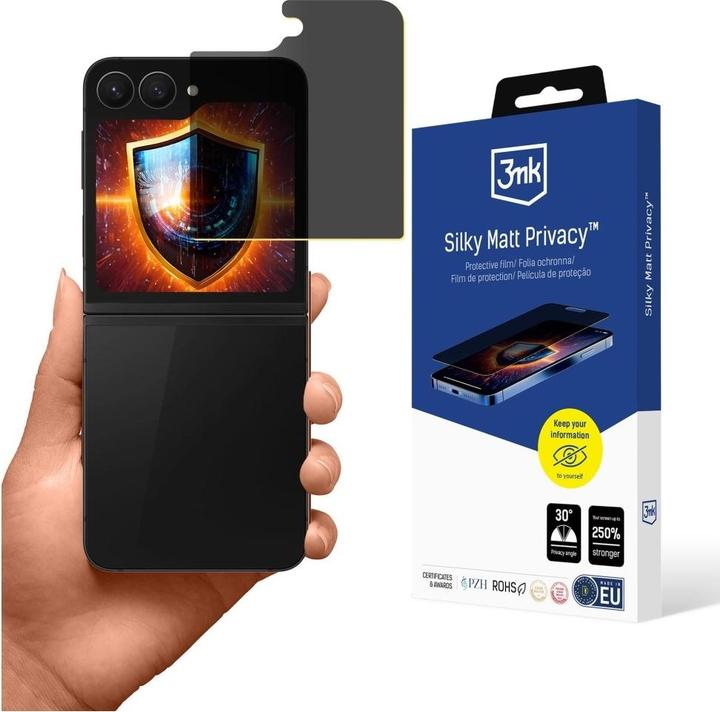 3MK Privacy film Silky Matt Privacy for Samsung Galaxy Z Flip6 / Z Flip7 FE (1 Stück, Samsung Galaxy Z Flip6, Samsung Galaxy Z Flip7 FE)