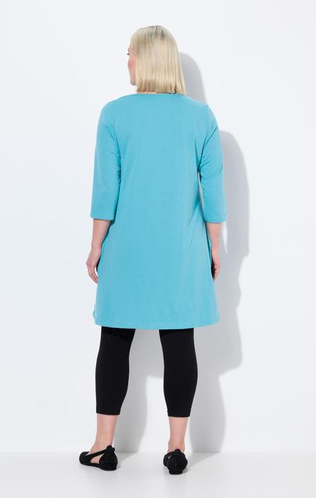 Produktbild Ulla Popken Longshirt, A-Linie, Carré-Ausschnitt, 3/4-Arm (50, 52)