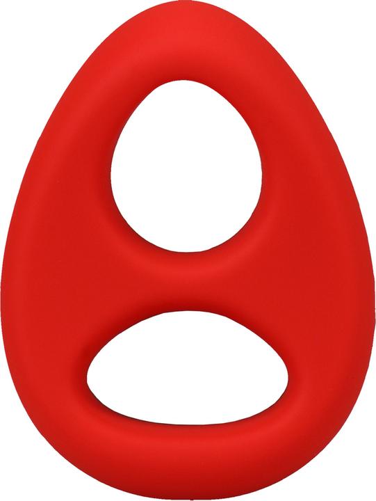 Produktbild Doc Johnson The Code - Silicone Cockring with Bandana - Red (4.60 cm)