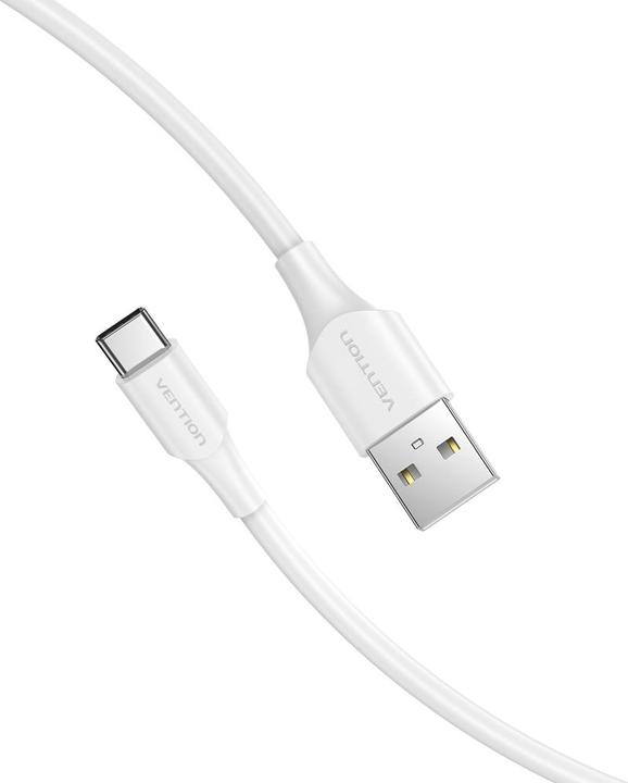 Produktbild Vention USB 2.0 A to USB-C 3A Cable CTHWH 2m White (2 m, USB 2.0, 60 W)