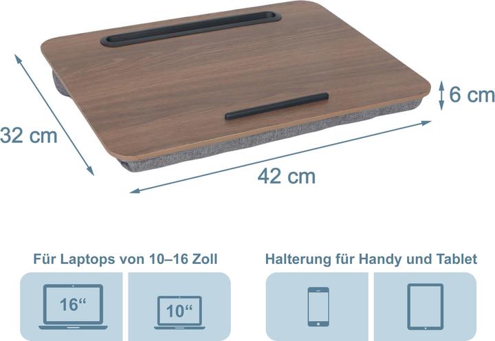 Immagine prodotto Relaxdays Cuscino per laptop