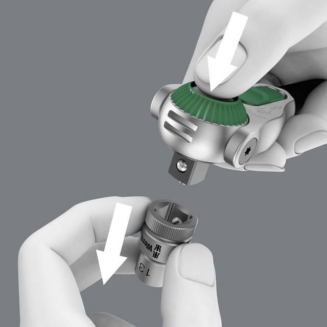 Produktbild Wera 8100 SA 6 Zyklop Speed-Knarrensatz (6 mm, 12 mm, 10  mm, 7 mm, 11 mm, 5 mm, 8 mm, 9 mm, 13 mm)