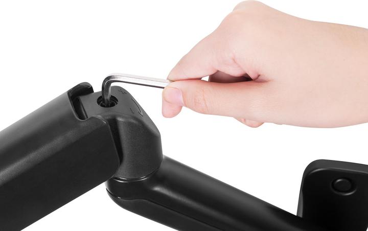 Actual product image Digitus Assmann electronic single gas spring monitor wall mount (Wall, 32", 9 kg)