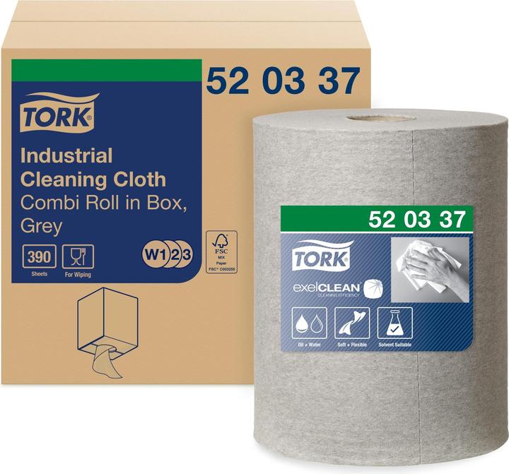 Actual product image Tork Cleaning Cloth Grey 1x390 (1 x)
