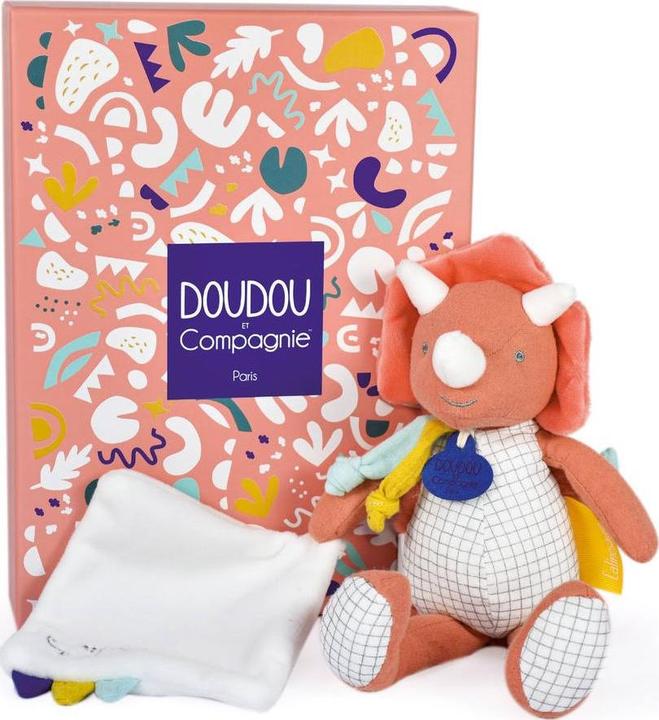 Immagine prodotto Doudou et Compagnie Dino Lou con panno da coccolare 25cm