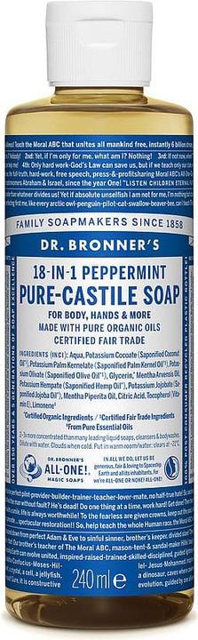 Nährwerte und Zutaten Dr. Bronner's All-One Magic (Flüssigseife, 240 ml)