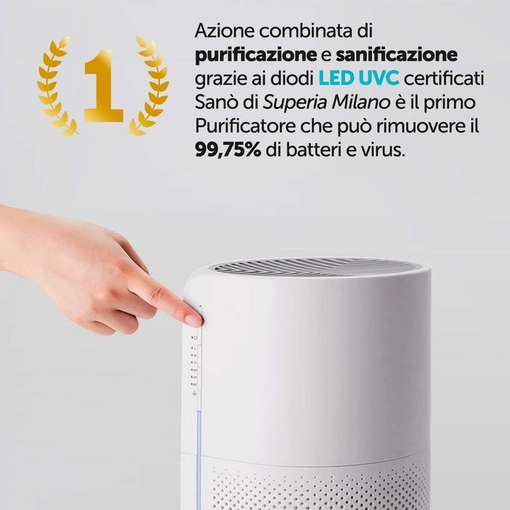 Produktbild Superia Air Purifier with UV-C Disinfection, HEPA Filter, Smart App Control, 4 Speeds, Odor Removal