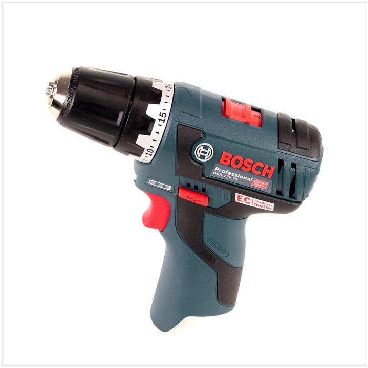 Produktbild Bosch Professional GSR 12V-20 Professional (Akkubetrieb)