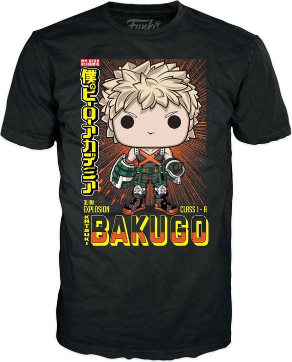 Produktbild Funko My Hero Academia POP! & Tee Vinyl Figur & T-Shirt Set Katsuki (MT) Grösse M (M)