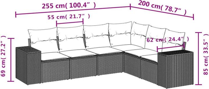 Immagine prodotto vidaXL Set da giardino con cuscini