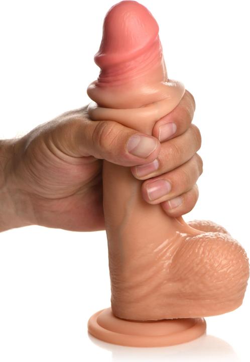 Image du produit Wicked Realistischer Dildo Mit Echten Hautfleischhoden 20'32 cm