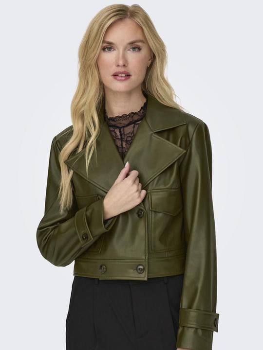 Produktbild Only Fly-Away Kragen Jacke Kunstlederjacke (XL)