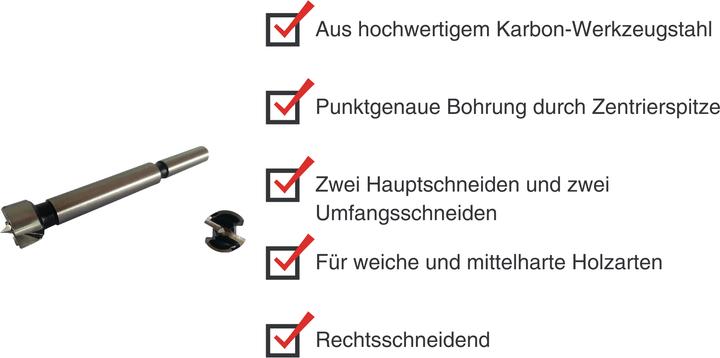 Image du produit Paulimot Forstnerbohrer Ø 16 x 90 mm (16 millimètres)