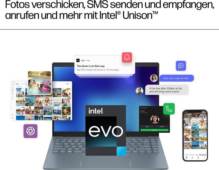 Produktbild HP Pavilion Plus 14-ew1152ng (14", 512 GB, 16 GB, DE, Intel Core Ultra 5 125H)