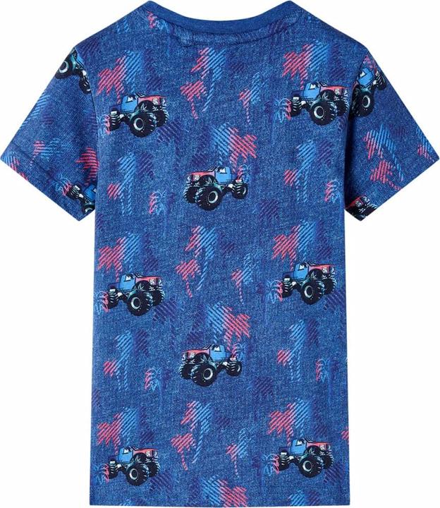 Immagine prodotto vidaXL Maglietta da bambino blu scuro melange 140,Materiale: 100 (140)