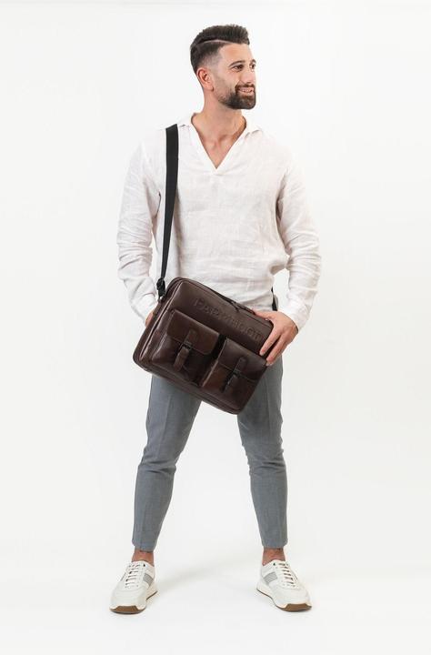 Image du produit Farmhood Memphis Porte-documents Messenger en cuir 38 cm Compartiment pour ordinateur portable