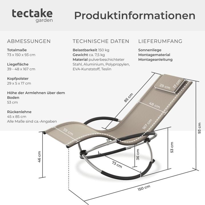 Produktbild tectake Paulina (150 cm)