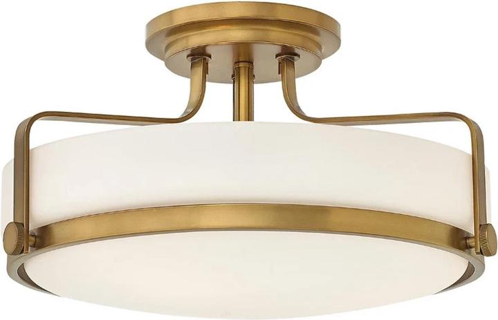 Produktbild Elstead Lighting Harper Deckenleuchte E27 3-fach 25cm Medium Heritage Messing (E27)