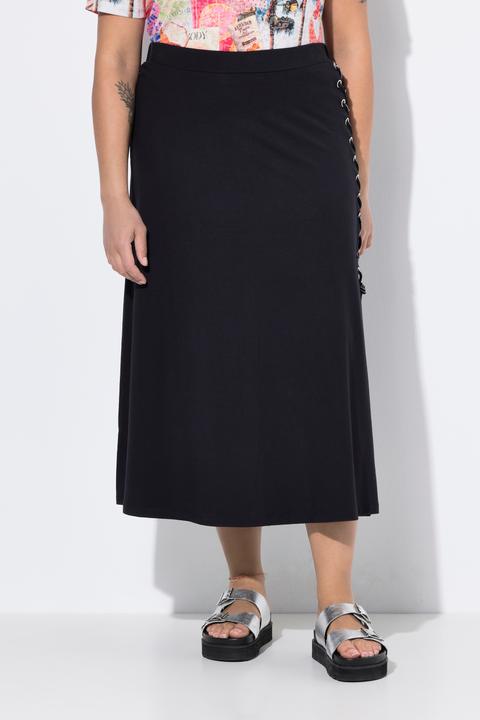 Actual product image Angel of Style Maxi-Jerseyrock, A-Linie, Schlitz mit Schnürung (56)