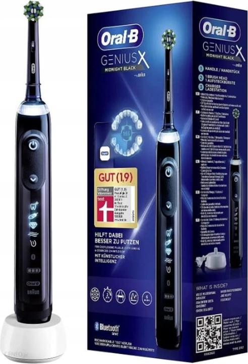 Image du produit Oral-B Brosse à dents électrique Genius X Black (Brosse à dents oscillo-rotative)