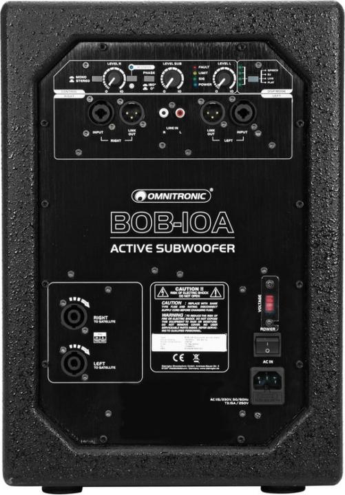 Immagine prodotto Omnitronic BOB-10A con 2x BOB-4 (Attivo, 5x 300 W)
