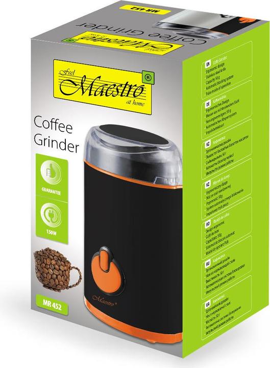 Produktbild Feel-Maestro MR-452-BLACK Kaffeemühle Messerschleifer