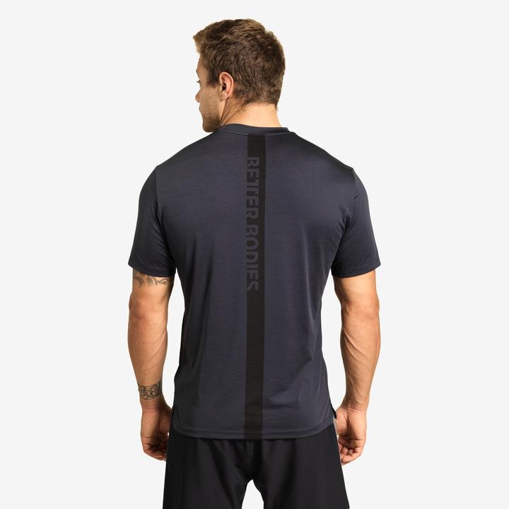 Actual product image Better Bodies Essex Strip Tee Graphite Melange (S)