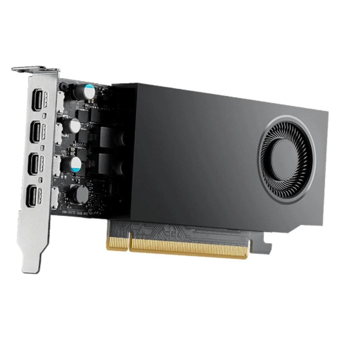 PNY Grafikkarte RTX A400, Grafikkategorie: Professional/CAD (4 GB, GDDR6) (VCNRTXA400-PB)