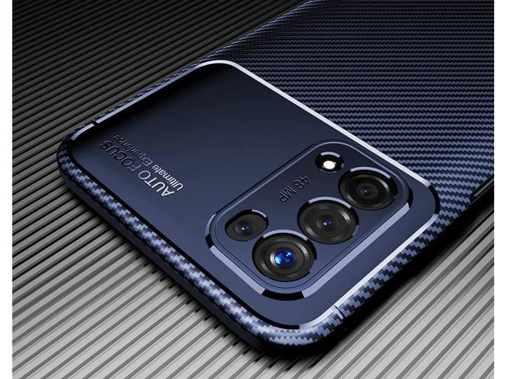 Actual product image Screenguard Oppo A54 5G Hull Carbon Design TPU Case (Oppo A54 5G)