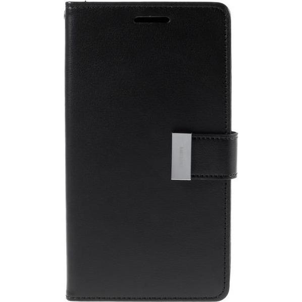 Thumbnail - Goospery Rich Diary Series (Samsung Galaxy Note 5), Smartphone Hülle, Schwarz
