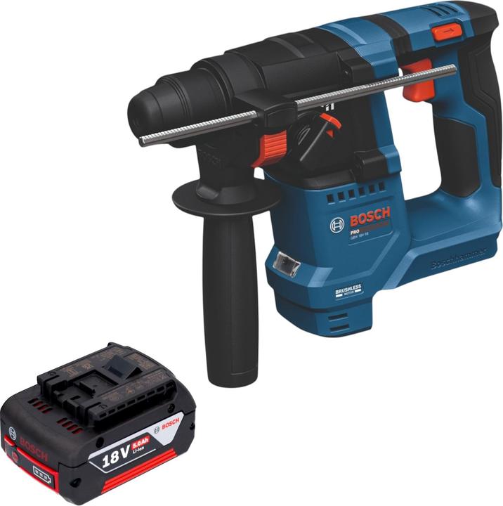 Actual product image Bosch Professional Bosch GBH 18V-18 Professional cordless hammer drill 18 V 1.5 J SDS plus Brushless + 1x 5.0 Ah (Hammer drill)