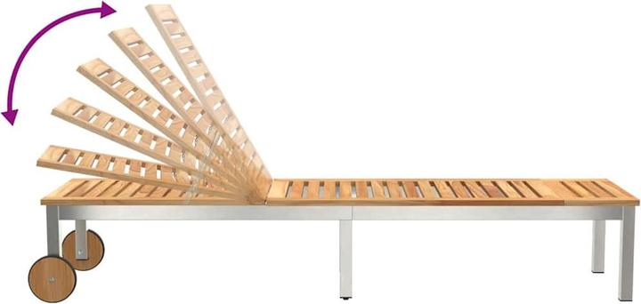 Actual product image vidaXL Sun lounger (53 cm)