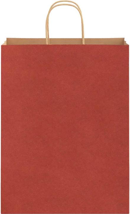 Actual product image VidaXL Kraft paper bags 50 pcs. with handle red 32x12x42 cm paper bag (Gift bag, 50 x)