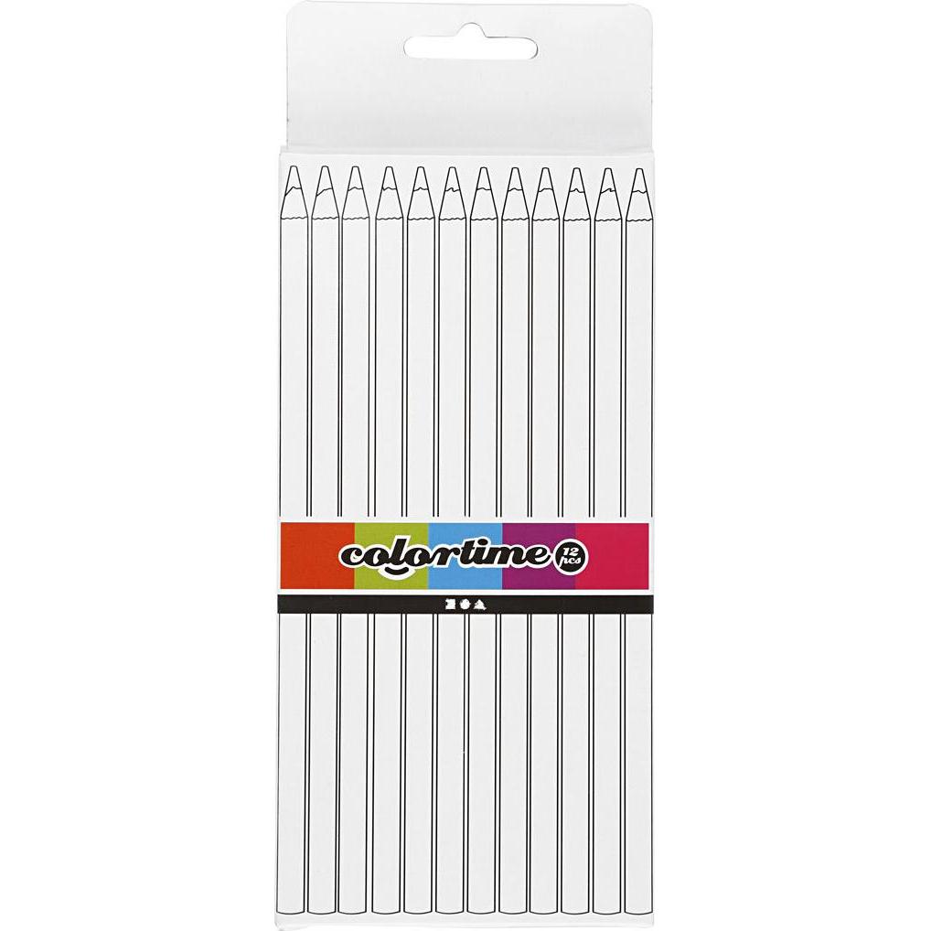 Thumbnail - Creativ Company, Malstifte, Driehoekige Kleurpotloden - Lichtgroen, 12st. (Hellgrün, 12 x)
