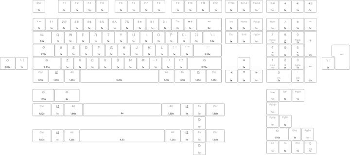 Produktbild Glorious PC Gaming Race Aura Keycaps v2