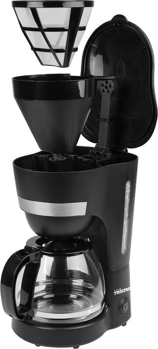 Actual product image Tristar Coffee maker Black Capacity cups=12 Glass jug, keep warm
