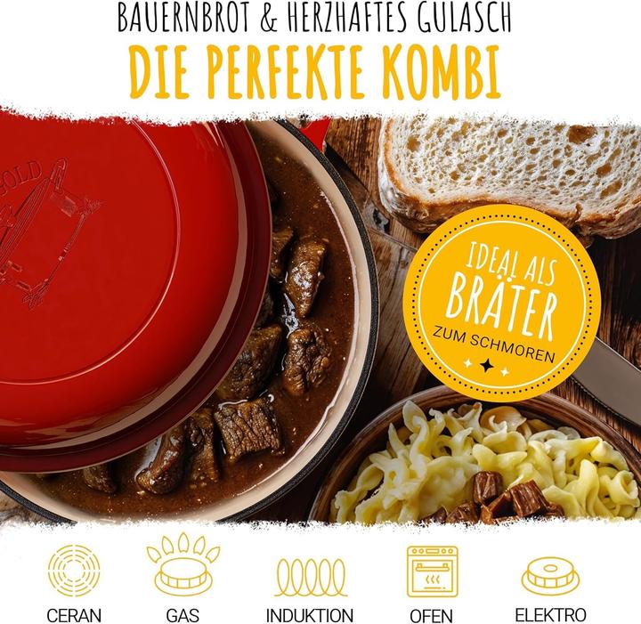 Image du produit Schmorgold Brotbacktopf (26 cm, Cocotte + faitout, Fonte)