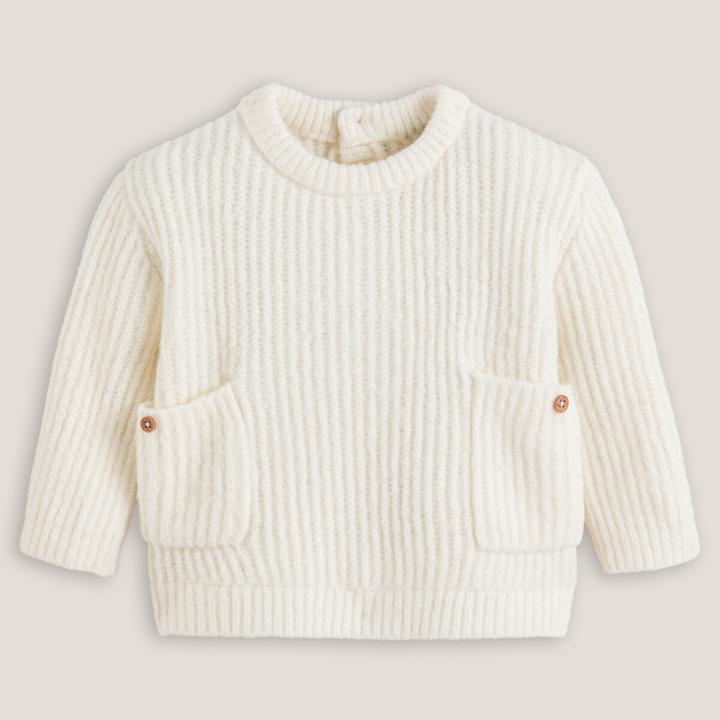 Produktbild La Redoute Collections Grobstrickpullover mit rundem Ausschnitt (92)