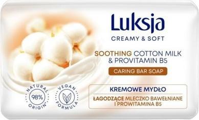 Produktbild Luksja Luxja Cremig-weiche beruhigende Baumwollmilch-Barseife (Hartseife)