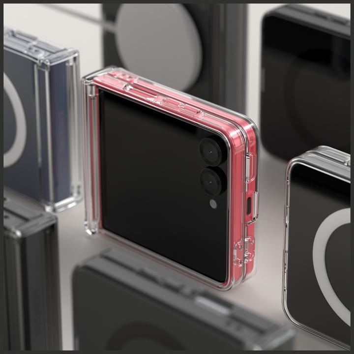 Actual product image Araree Case Duple 360 M MagSafe Qi2 for Samsung Galaxy Z Flip7 transparent (Samsung Galaxy Z Flip7)