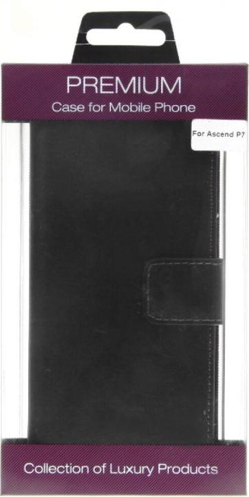 Immagine prodotto OEM Custodia a libro in pelle sottile per Huawei P7 - nero 4250710553983 (Huawei Ascend P7)