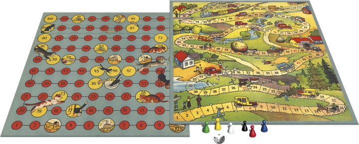 Produktbild Selecta Spielzeug Brettspiel Spiele aus der Vergangenheit - Autorennen/Katz & Maus