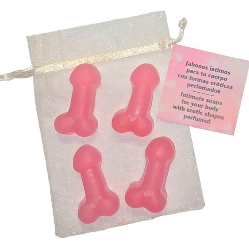 Diablo Picante 4 Mini-Rosa Penis-Seife Packung Mit 12 Einheiten
