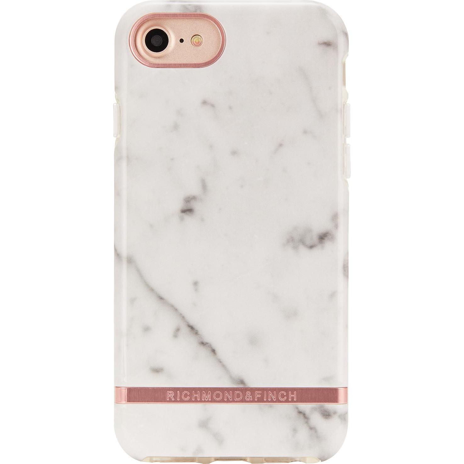 Richmond & Finch White Marble - Rose Gold details (Apple iPhone 6, Apple iPhone 6s, Apple iPhone 8, Apple iPhone 7), Sma...