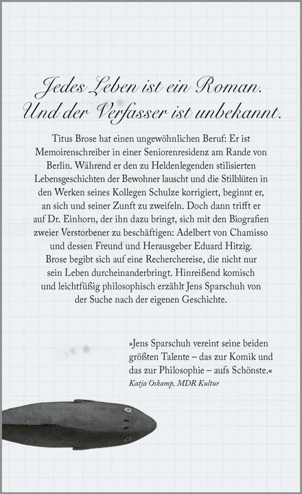 Produktbild Das Leben kostet viel Zeit (Deutsch, Jens Sparschuh, 2018)